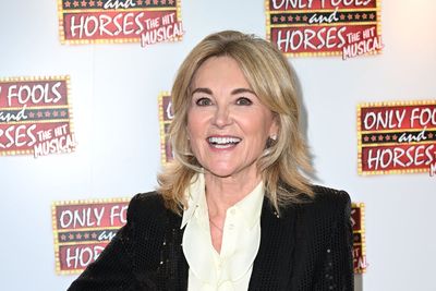 Anthea Turner receives gold Blue Peter badge 31 years after her final episode