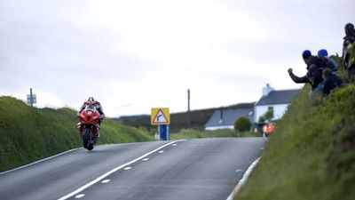 Some Drunk Idiot Crossed a Road While the Most Insane Motorcycle Race Was Going On