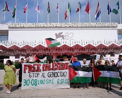 Activists hope to shift Venice film festival focus on to crisis in Gaza