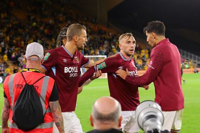 WATCH West Ham United captain Jarrod Bowen's heated post-match altercation after Carabao Cup exit