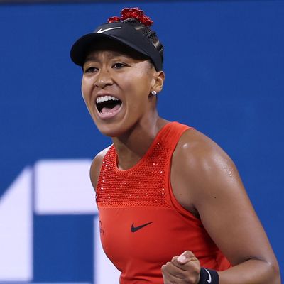 Naomi Osaka Wins a 2025 US Open Match in an "Extra" Nike Tennis Dress and Matching Sneakers