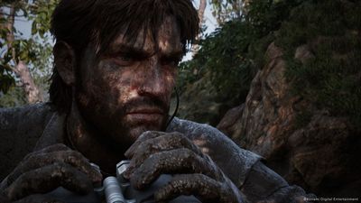 A giant exclamation point appears over Komani's head as it investigates Metal Gear Solid Delta causing some of the weirdest bugs and crashes of 2025, with not one, but two crocodile issues