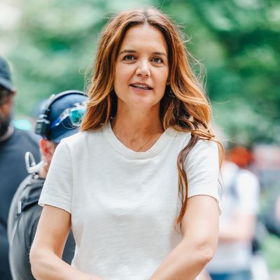 Katie Holmes Elevates Her Classic Ballet Flats With the New Max Mara Whitney Bag