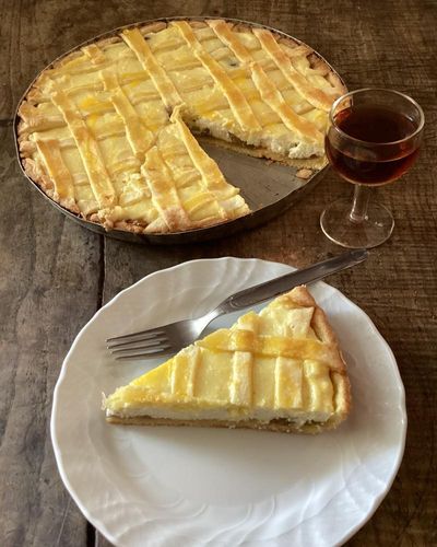 Rachel Roddy’s recipe for fig, ricotta and orange tart