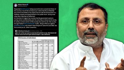 BJP MP tweets ‘tax return of great journalist’, Abhisar Sharma and others say breach of privacy