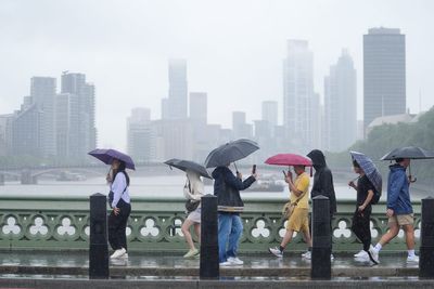 Yellow weather warning issued for London as Hurricane Erin reaches UK