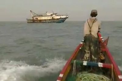 A 'sea war' brews off Gambia as desperate local fishermen attack foreign vessels, and each other