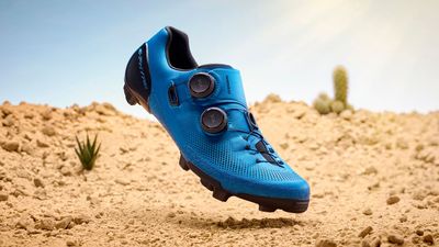 Shimano's gravel racing shoes borrow heavily from road and feature a new grippier cleat system it's calling "revolutionary"