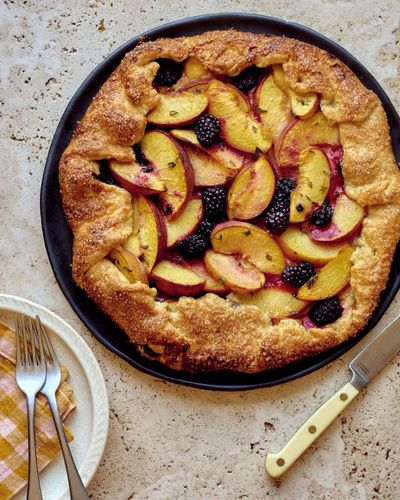 Helen Goh’s recipe for peach, blackberry, ricotta and thyme galette