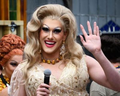 Scott Quinnell’s son delights Welsh rugby fans as drag queen Heidi Heights