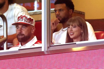 Taylor Swift and Travis Kelce make first public appearance as an engaged couple