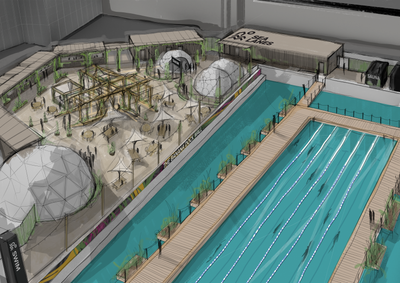 Canary Wharf submits plans for Olympic-sized lido in heart of financial district