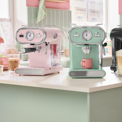 Just in: Lidl is selling a green espresso machine in a huge pastel kitchenware middle aisle drop