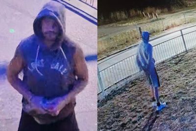 Police looking for pair who painted England flags on Islamic centre