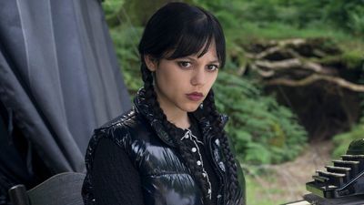 Jenna Ortega Went Punk Rock With Her Latest Goth Wednesday Look, And I Can't Get Over The Back Cutouts
