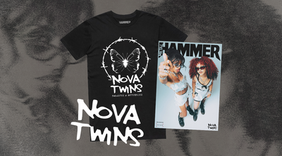 Get the latest issue of Metal Hammer with an exclusive glow-in-the-dark Nova Twins t-shirt, celebrating the release of new album Parasites & Butterflies