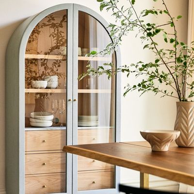 Habitat just released a stylish alternative to Anthropologie's most lusted after arched display cabinet – and it's £2000 less