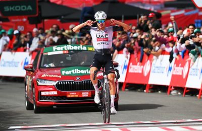 Vuelta a España stage 7: Juan Ayuso delivers victory with solo charge on Cerler ascent