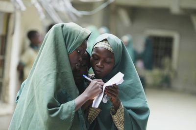 Photos show the effects on students of a school in Nigeria after losing US aid