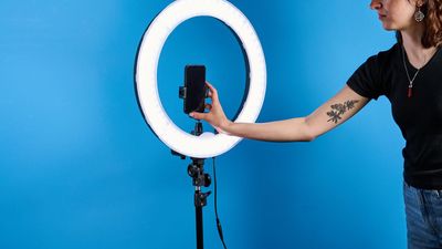 This 18-inch ring light is perfect for content creators and makeup artists — but there’s one thing missing