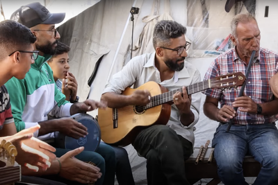 A music teacher uses Gaza’s relentless soundtrack of war to resist Israel