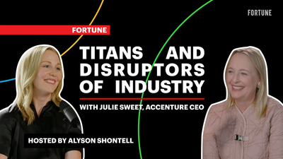 Accenture CEO Julie Sweet says Fortune 500s can survive AI. They have to be willing to reinvent themselves top to bottom