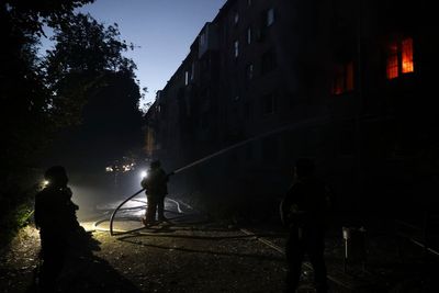 Russian mass drone and missile attack on southern Ukraine kills 1 and wounds dozens