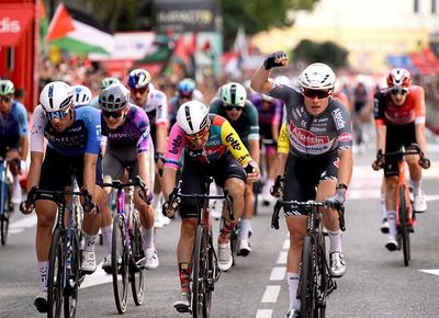 Vuelta a España stage 8: Jasper Philipsen claims second stage victory in chaotic sprint