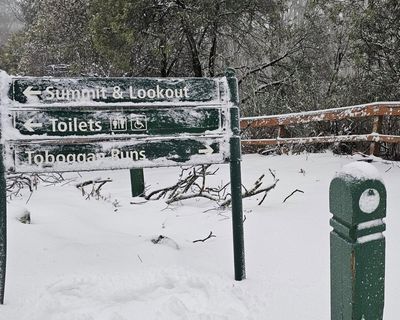Winter delivers final blast of cold weather, bringing snow and strong winds to Australia’s south-east
