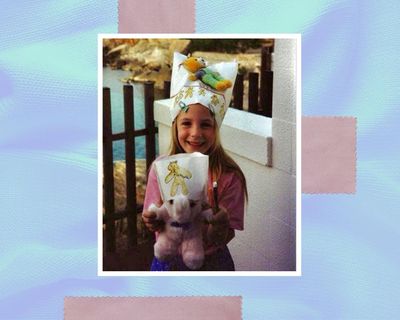 My favourite childhood outfit: ‘I loved my homemade hat – the strong papal vibes were unintentional’