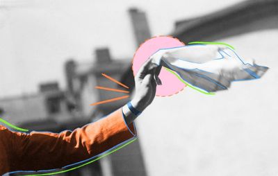 The kindness of strangers: she gave me a pristine white handkerchief to mop up the blood on my face