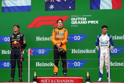 Hadjar left emotional after "unreal" podium at F1 Dutch GP