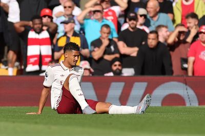 William Saliba injury: Arsenal dealt huge blow minutes into Liverpool title clash
