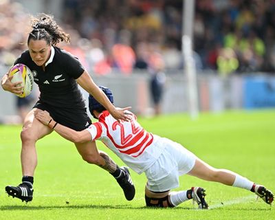 Woodman-Wickliffe breaks New Zealand try record in World Cup cruise against Japan