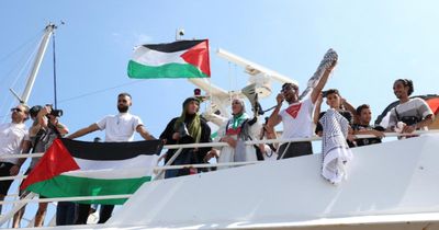 Flotilla of ships sets sail from Barcelona in bid to break Israeli blockade on Gaza