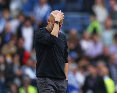 Pep Guardiola says Manchester City ‘forgot to play’ in defeat at Brighton