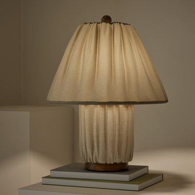 Are fabric lamps the new big thing? M&S’s new pleat table lamps are proof this luxe trend is taking off