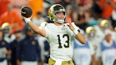 Notre Dame QB CJ Carr Left CFB Fans in Awe With Perfect No-Look Touchdown Pass