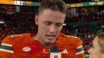 Carson Beck Delivered Emotional Postgame Speech After First Win at Miami
