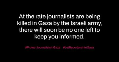 200 news outlets join forces to demand an end to killing of journalists in Gaza