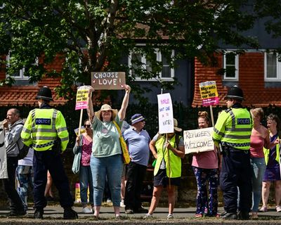Home secretary suspends refugee family reunion applications until new, tighter rules are put in place – as it happened