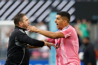 Luis Suarez appears to spit at Seattle Sounders coach after Inter Miami loss