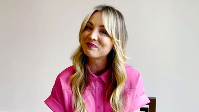I thought I had seen every type of statement lighting, but the raindrop design in Kaley Cuoco's living room took me entirely by surprise – it's so striking but simple