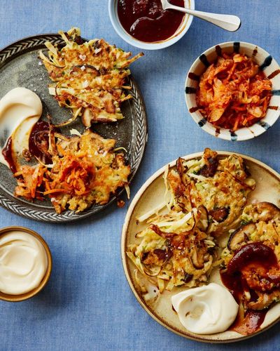 Rukmini Iyer’s quick and easy recipe for mini mushroom okonomiyaki