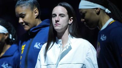 Caitlin Clark Had the Creepiest Photobomb of the WNBA Season