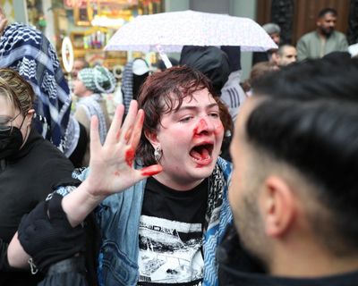 Berlin police investigate after officer punches Irish activist at protest