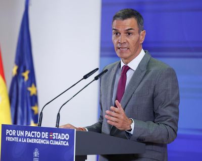 Climate change kills, Spanish PM tells deniers at launch of plan to tackle crisis