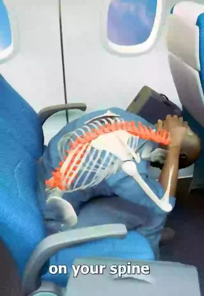 Video reveals why the brace position is crucial for survival during a plane crash