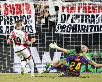 Rayo Vallecano take Barcelona to the edge as fans rebel against their president
