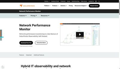I tested SolarWinds NPM and found it excels at traditional network monitoring